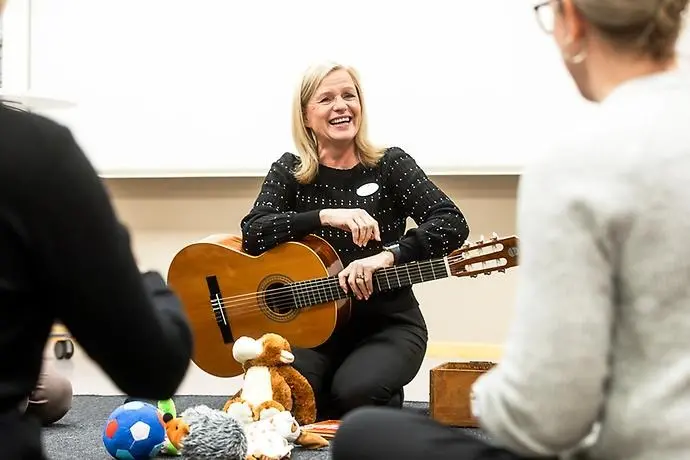 Undervisning i sång med elever