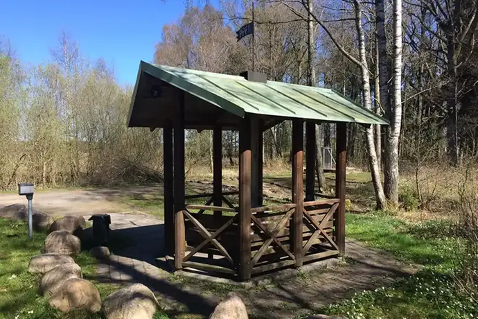 Bild på anläggningen av Råda källa