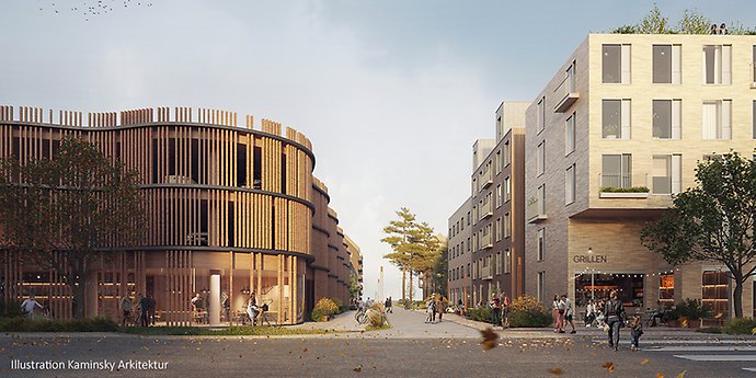 Rendering Framnäs bostadsetapp 1